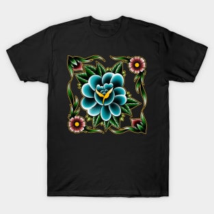 rose flower square T-Shirt